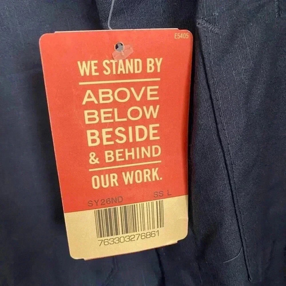 💥🆕Red Kap Navy Short Sleeve Shop Shirt L🆕 - Picture 8 of 13